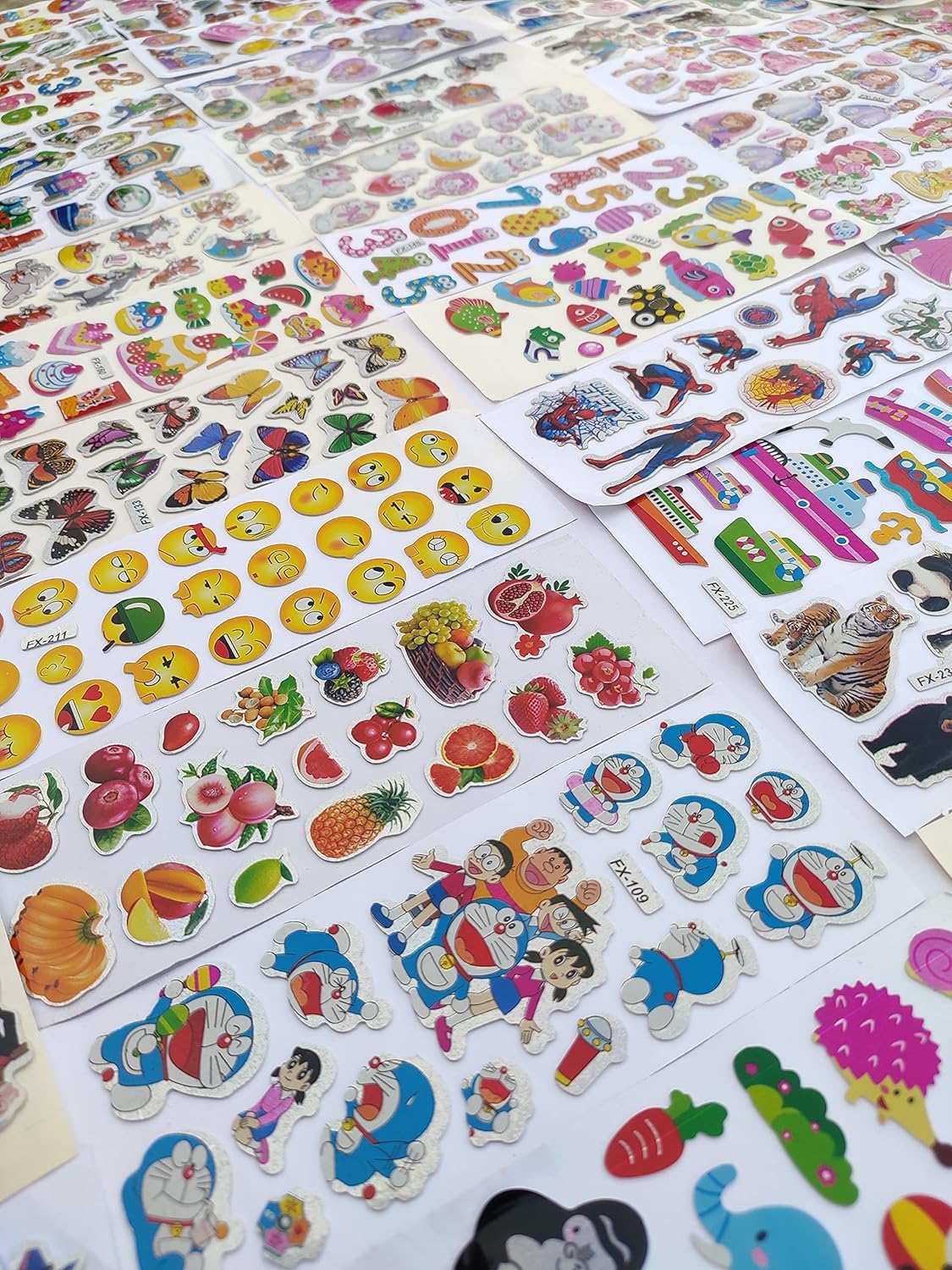 Eclet Wall Cartoon Puffy 3D PVC Cute Mix Stickers Funny for Kids On Gifts...