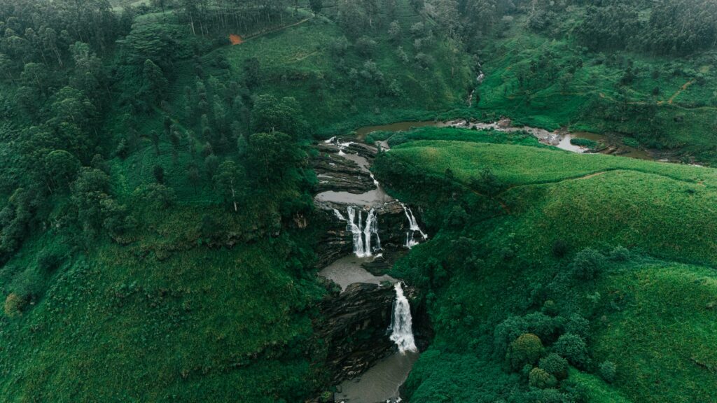 pexels-photo-32414014-32414014 Aerial photo of Waterfall in Sri Lanka