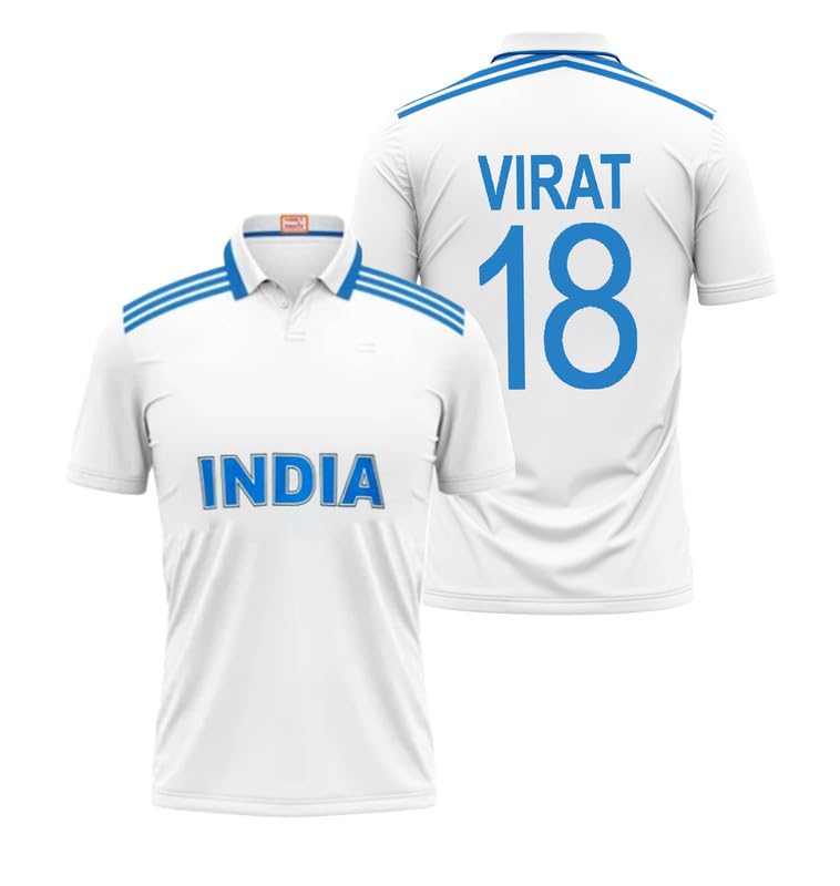 India Test Cricket Team Jersey 2024 (Kids,Boys,Men)