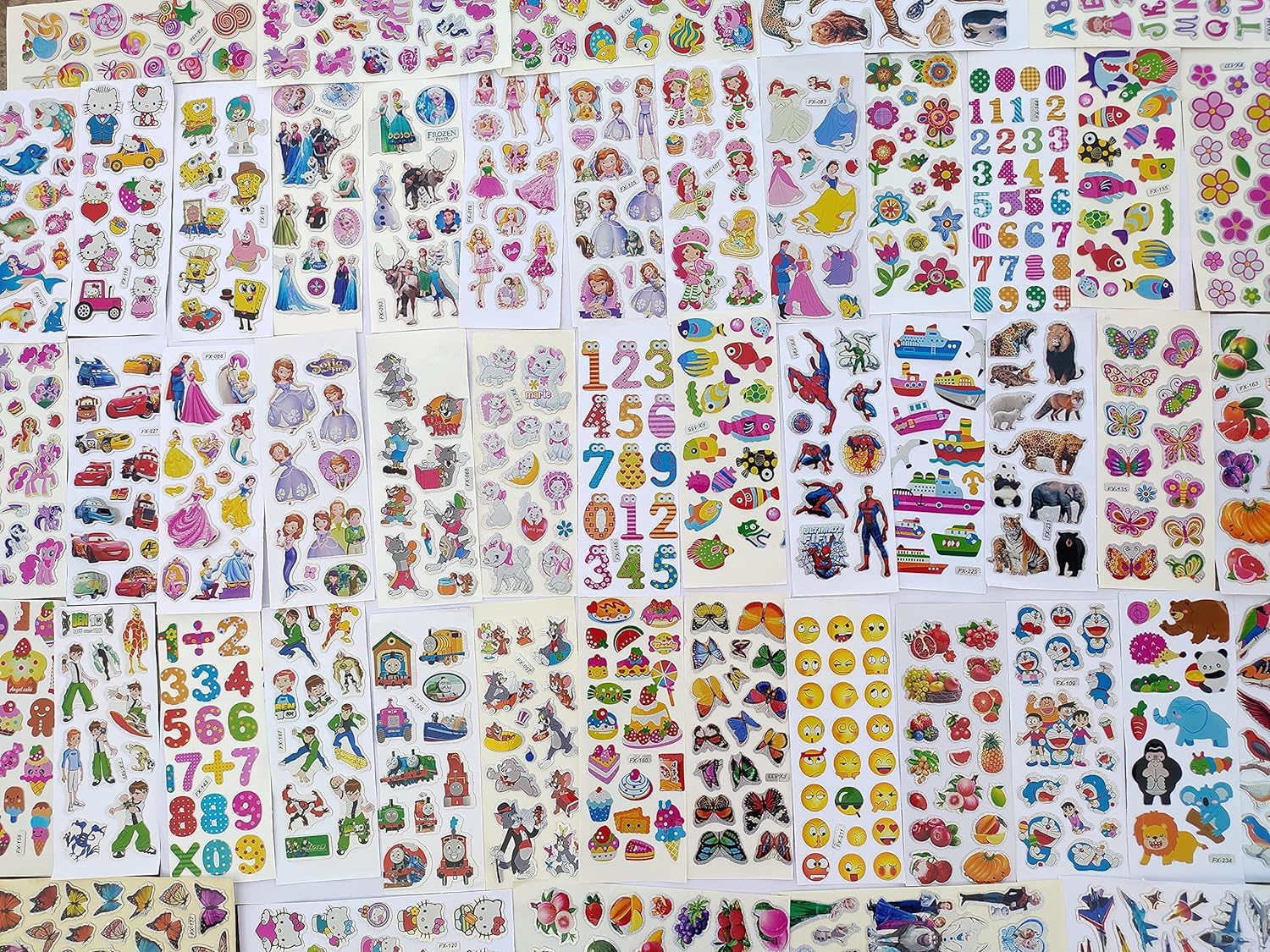 Eclet Cartoon Puffy 3D PVC Cute Mix Stickers Funny for Kids On Gifts (20…
